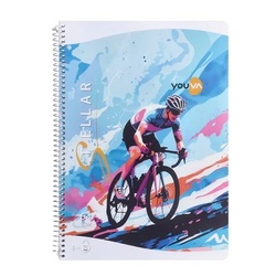 Youva A4 Unruled Spiral Notebook 172pgs